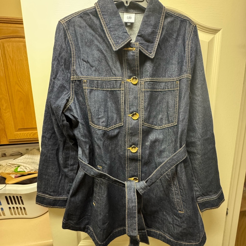 CAbi Women's Dark Denim Jean Jacket